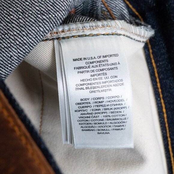 RRL Double RL High Slim East-West Japanese Selvedge Denim Jeans Blue Mens 30x34 - Picture 13 of 14
